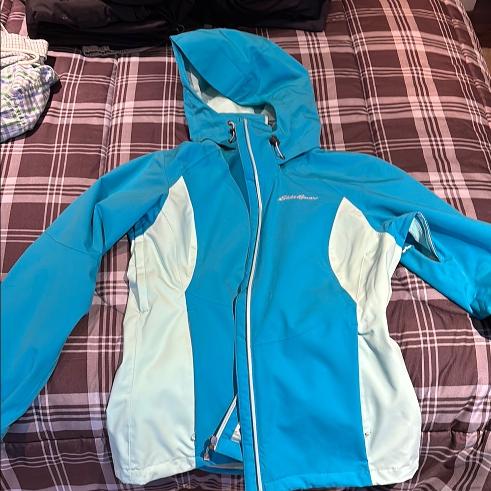 Eddie Bauer Turquoise and Light Blue Jacket